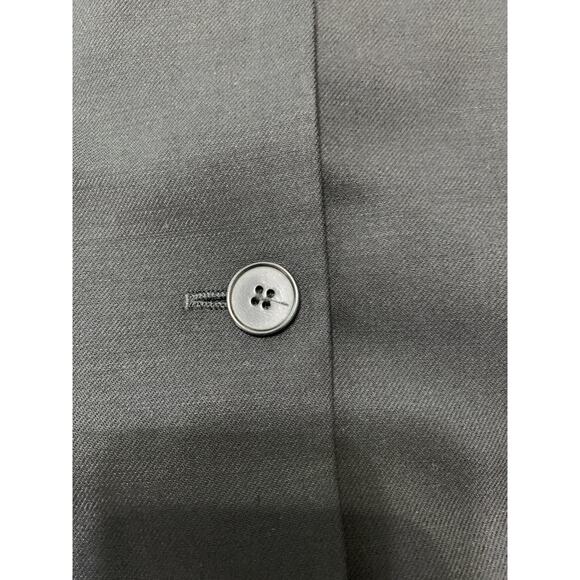 Vintage Calvin Klein Women's Blazer 100% Merino Wool Size 8 Black Long Y2K Work - Picture 8 of 12